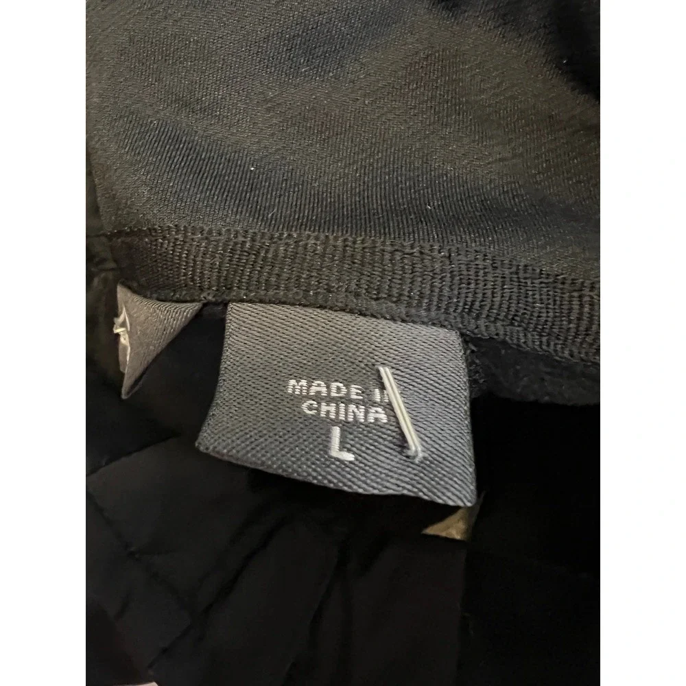 Eddie‎ Bauer Southwest Jacket Mens Large Full Zip Softshell Micro Fleece Black